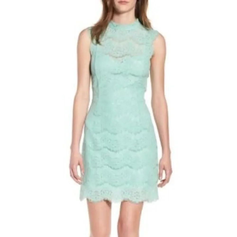 Love, Fire Mint Green Sleeveless Mini Dress SzXS